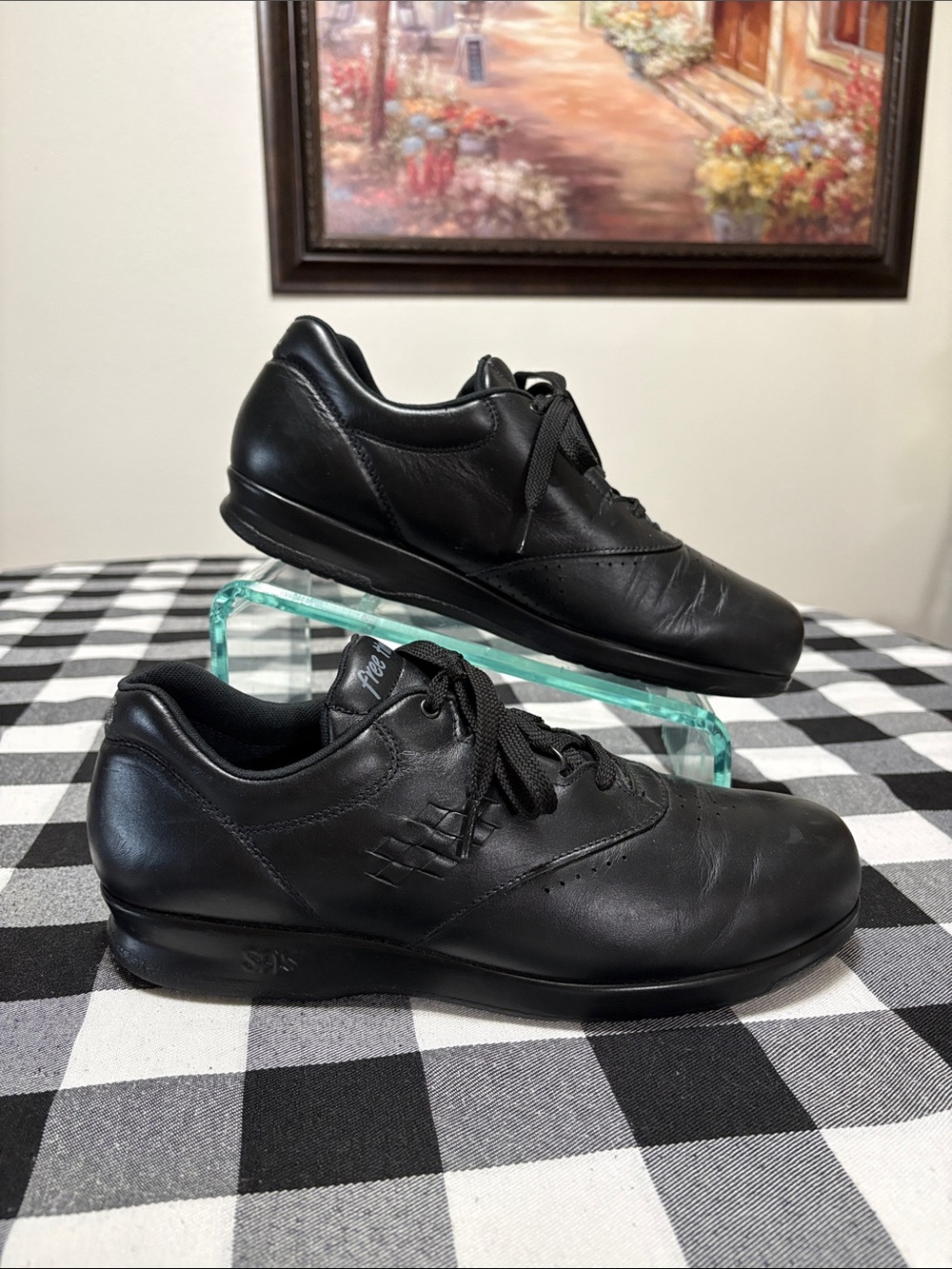 USA SAS Free Time Leather Walking Shoes Women's Size 10.5 M Comfort Lace Up